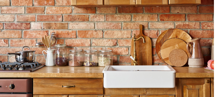 natural kitchen worktops