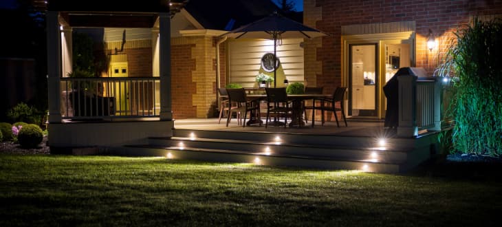 led lights on decking