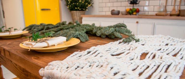 plush kitchen rug
