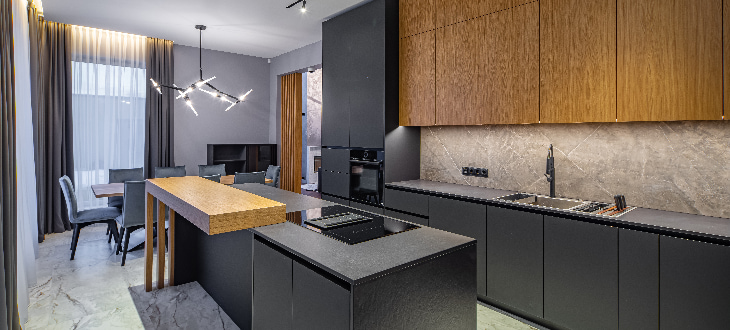 modern grey slate laminate worktop