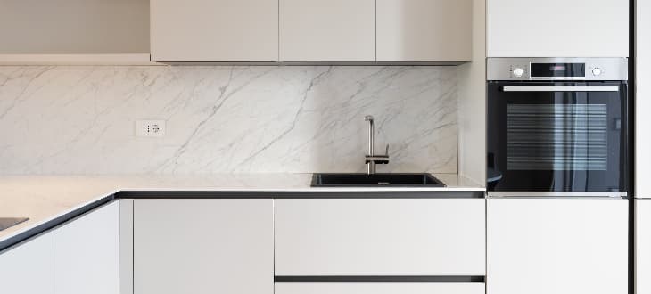 marble splashback kitchen