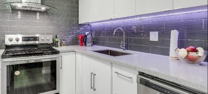 bright laminate kitchen