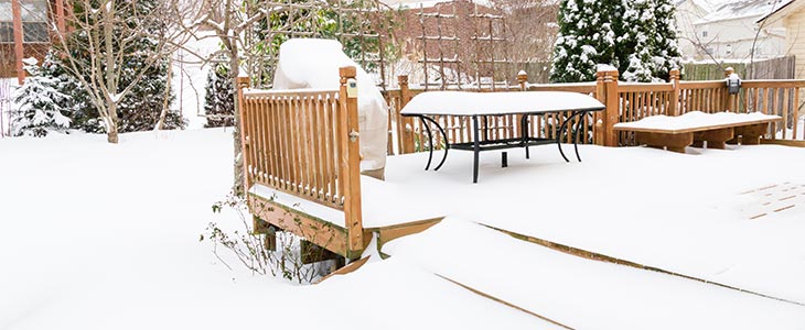 protect your decking in winter