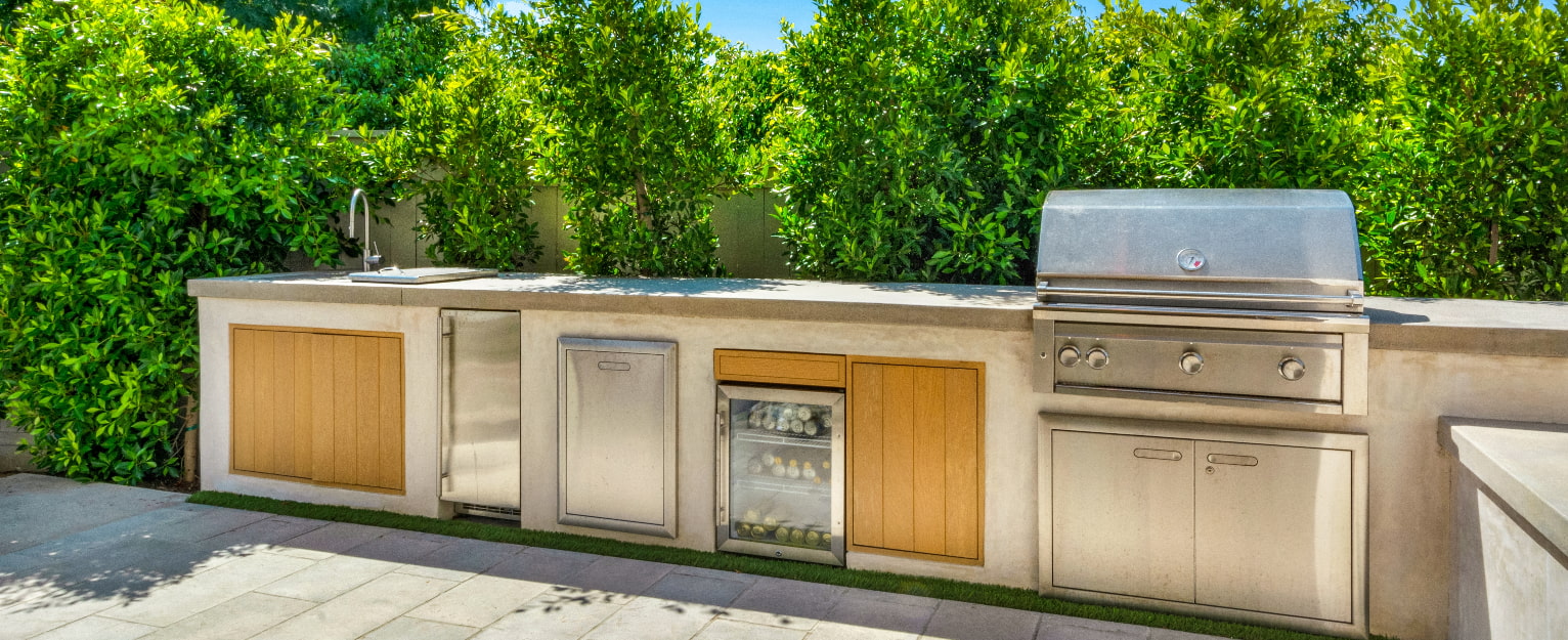 bbq with built in storage