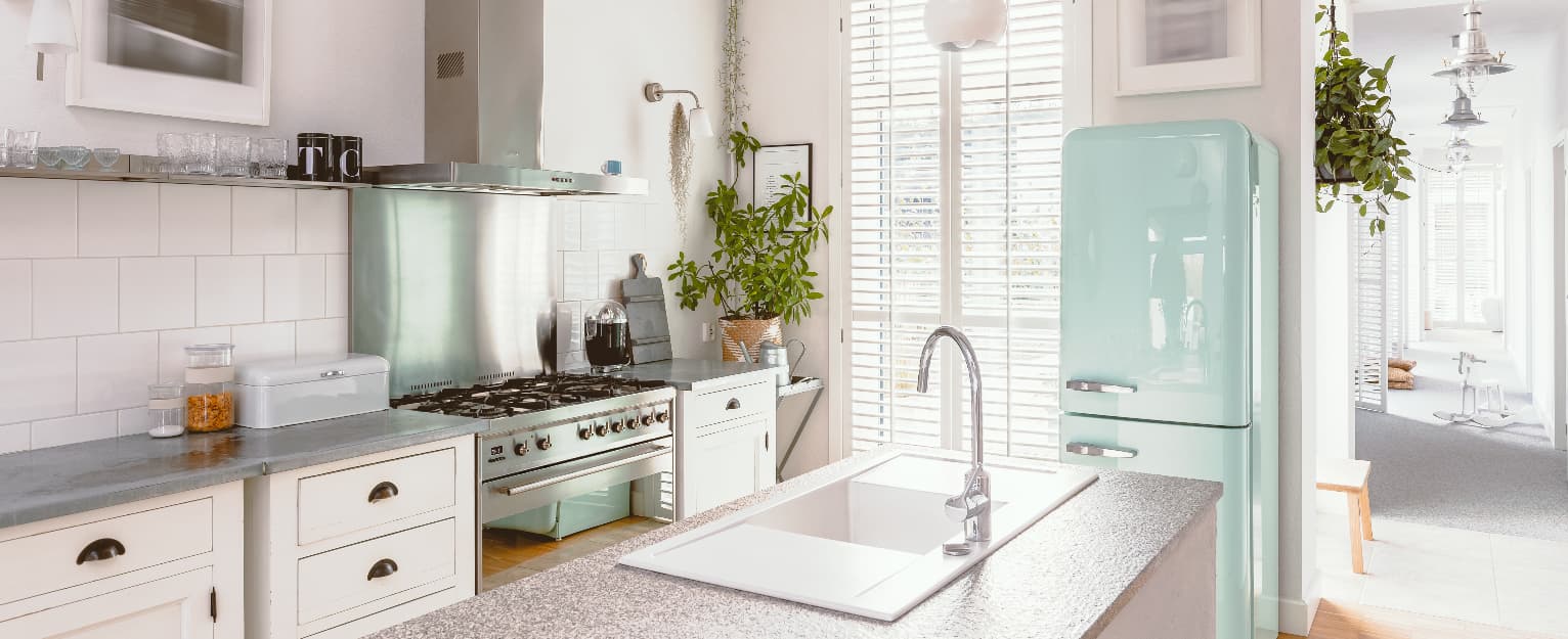 bright retro kitchen