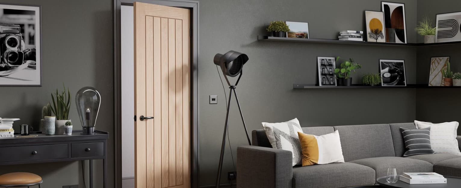 Oak belize pre finished door