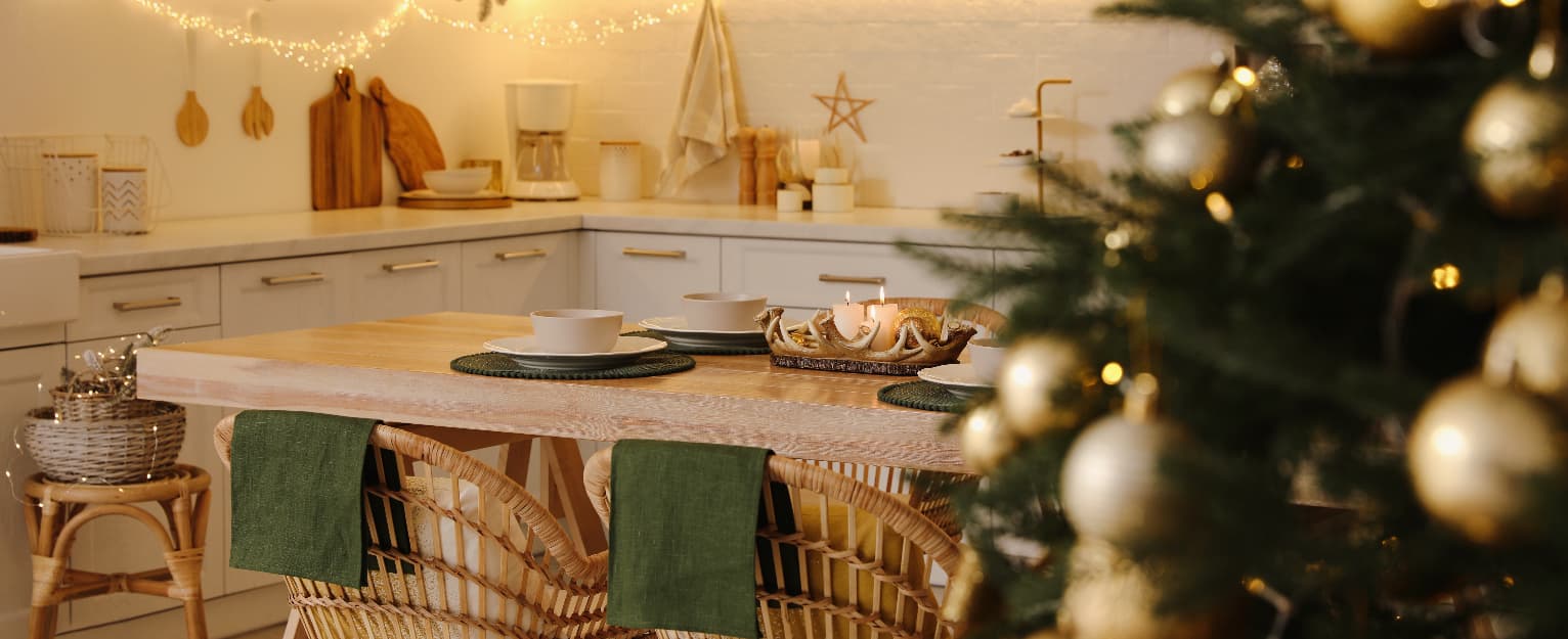 festive christmas kitchen