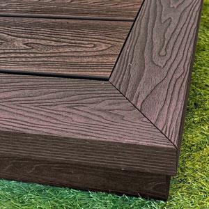 Fully Finished Mocha Decking Kits