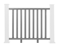 Eco Composite Balustrade Railing Kit – Cool Grey (1.2m)