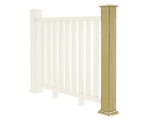 Eco Composite Balustrade Newel Post Kit – Warm Sand (120mm)