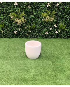 White Smooth Egg Planter 23 x 21cm