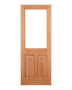 LPD 2XG External Hardwood 2 Panel Unglazed Door