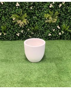 White Smooth Egg Planter 30 x 27cm