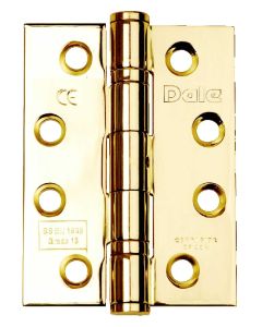 Polished Brass Ball Bearing Hinges 4"