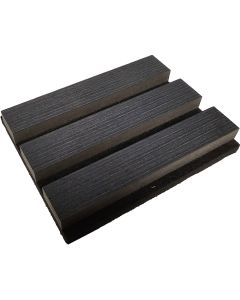 Black Acoustic Slat Wall Panel - Sample