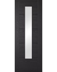 LPD Internal Laminate Black Vancouver Glazed Door