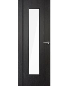 LPD Internal Laminate Black Monaco Glazed Door