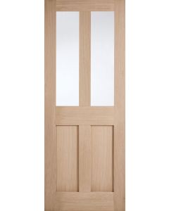 Casa Oak Victorian 2P/2L Unfinished Clear Glazed Door