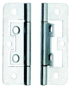 Zinc Plated Flush Hinge 2"