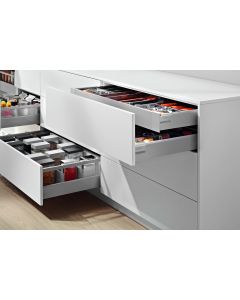 Blum Antaro Metallic Grey - 1 x Internal Cutlery & 2 x Pan Drawer Pack