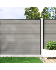 Cool Grey - Composite Fence Panel Kit (For Concrete Posts)