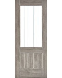 LPD Internal Laminate Light Grey Mexicano Glazed Door