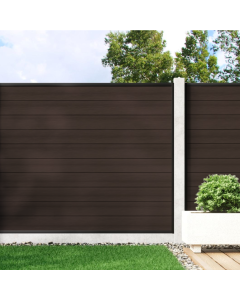 Mocha - Composite Fence Panel Kit (For Concrete Posts)