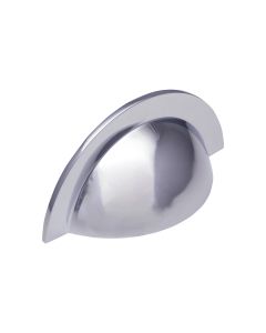 Kitchen Door Handles-Monmouth Cup Handle, Chrome, 64mm Centres