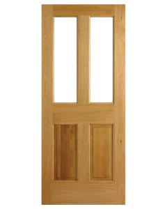 External Oak Malton 2P 2L Door