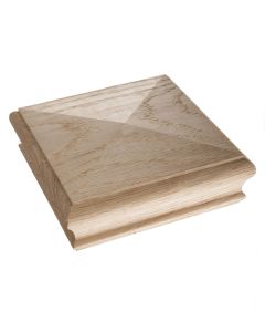 Oak Pyramid Newel Cap for 90 x 90mm Newel Post