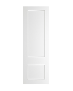 Deanta Sandringham White Primed Door with Bevelled Glass