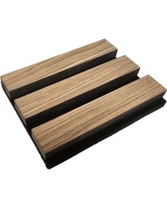 Smoked Oak Acoustic Slat Wall Panel - Sample