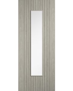 LPD Laminate Sydney Glazed Light Grey Door