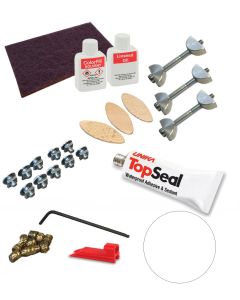 Zenith Compact Laminate Fixing Kit - Marble Veneto