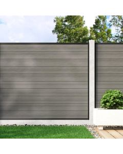 Welsh Grey - Composite Fence Panel Kit (For Concrete Posts)