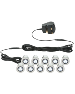 Kios 10 Pack White LED Decking Lights