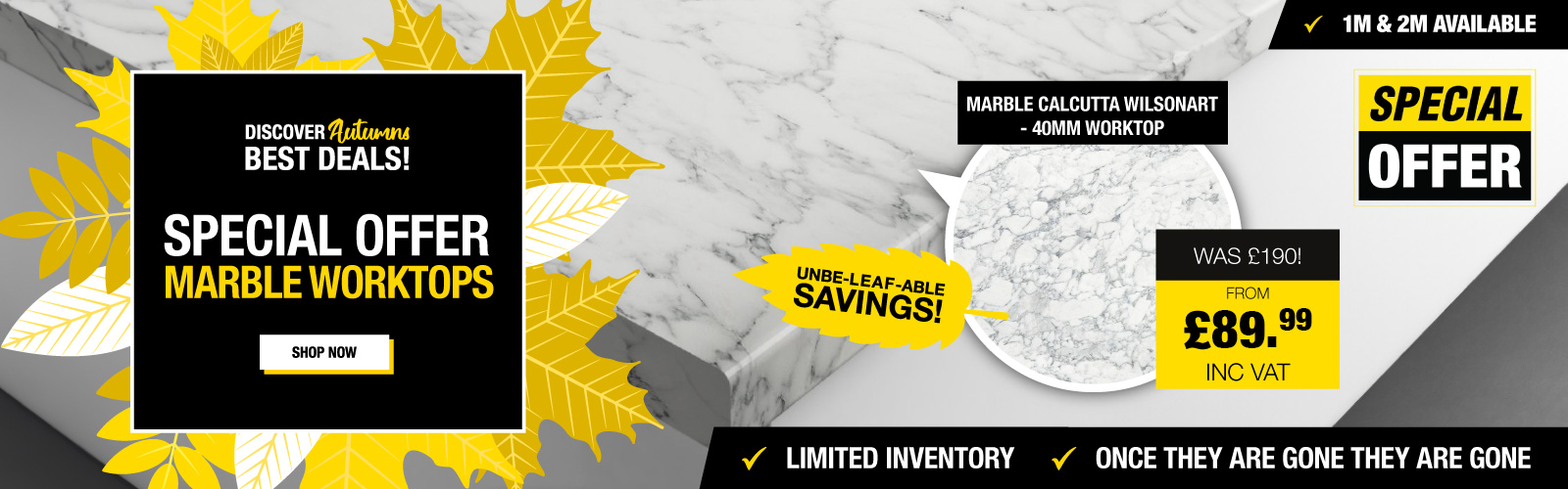 Special Offer - Marble Worktop