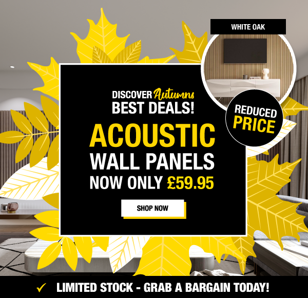 Acoustic Wall Panels Reduced to £59.95