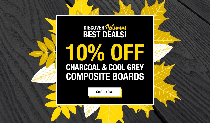 10% Off Charcoal & Cool Grey Composite Boards